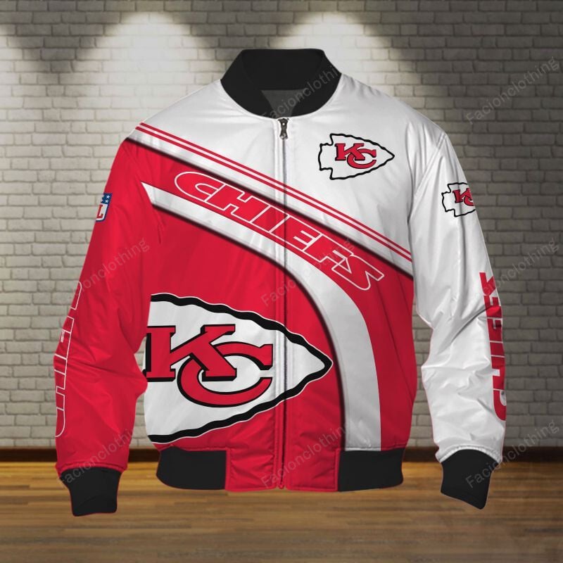 Sportswearmerch Kansas City Chiefs NFL Personalized Bomber Jacket For Fan