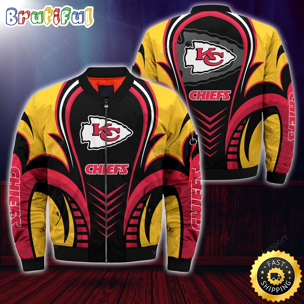 Sportswearmerch Kansas City Chiefs NFL Personalized Bomber Jacket For Fan
