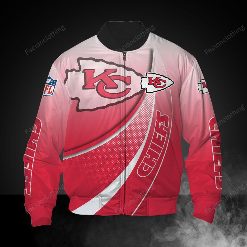 Sportswearmerch Kansas City Chiefs NFL Personalized Bomber Jacket For Fan