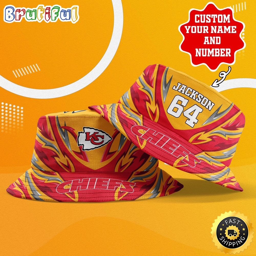 Sportswearmerch Kansas City Chiefs NFL Personalized Bucket Hat For Fan