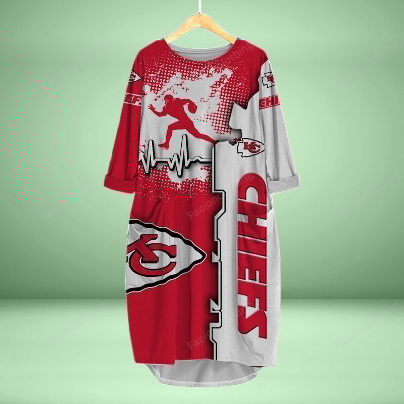 Sportswearmerch Kansas City Chiefs NFL Personalized Pocket Dress For Fan