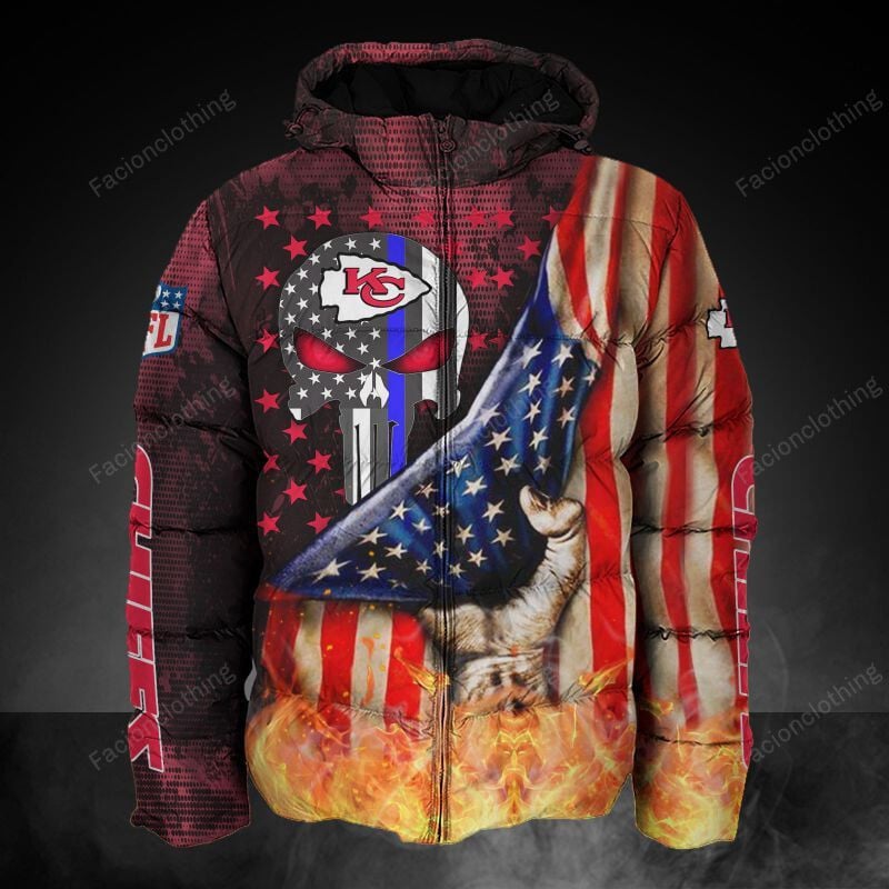 Sportswearmerch Kansas City Chiefs NFL Personalized Puffer Jacket For Fan