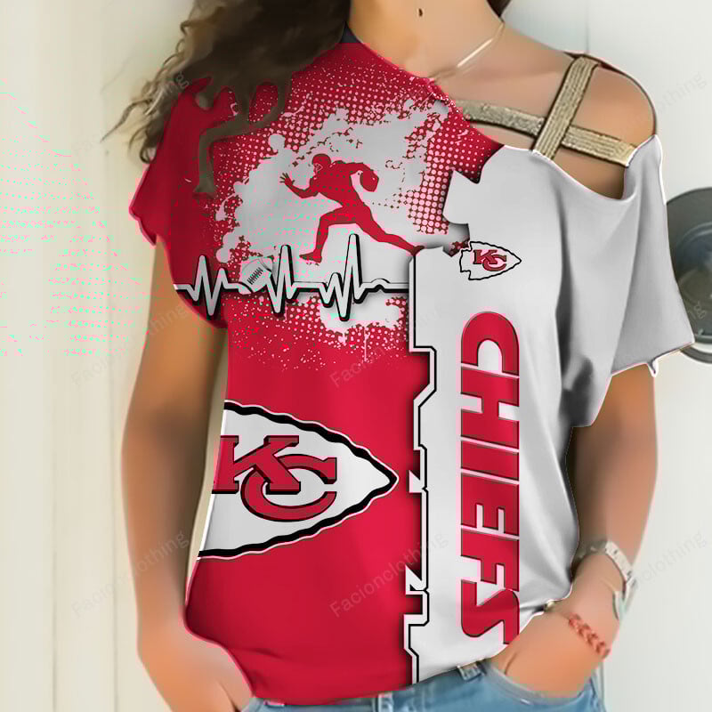Sportswearmerch Kansas City Chiefs NFL Personalized Strapless Sleeve Short For Fan