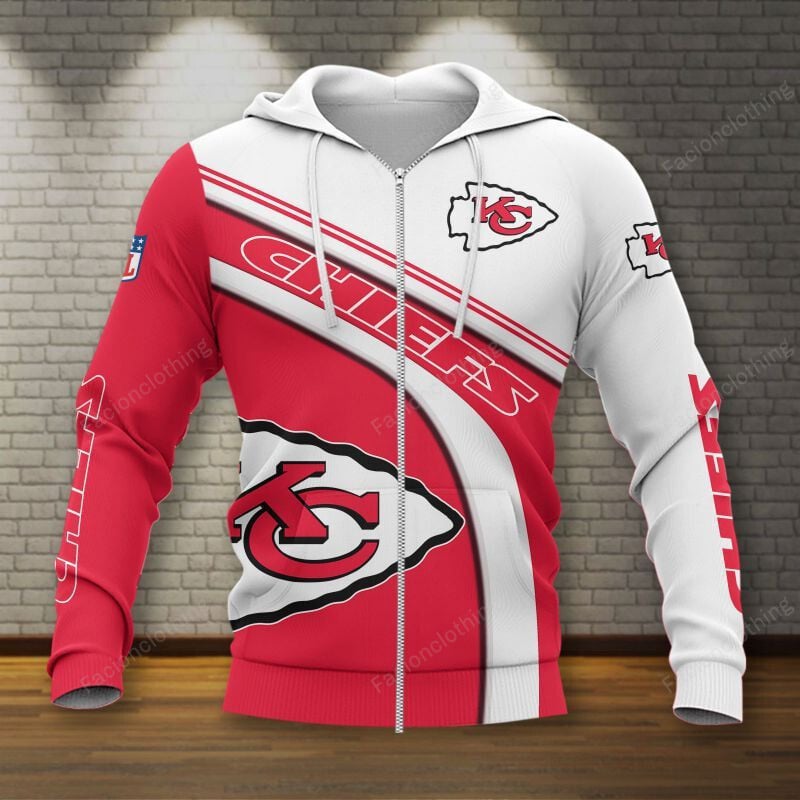 Sportswearmerch Kansas City Chiefs NFL Personalized Zip Hoodie For Fan