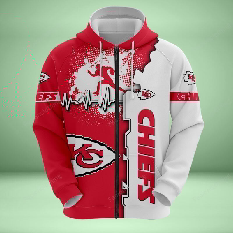 Sportswearmerch Kansas City Chiefs NFL Personalized Zip Hoodie For Fan