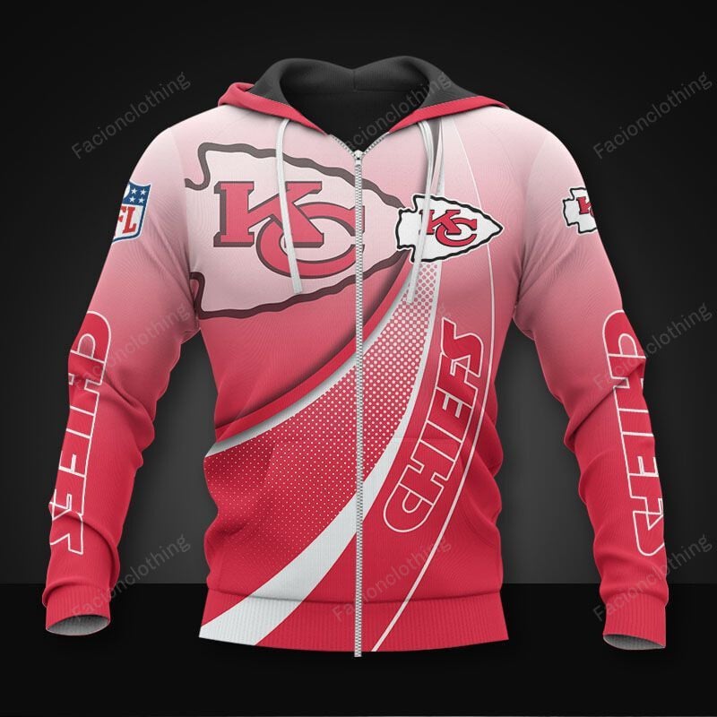 Sportswearmerch Kansas City Chiefs NFL Personalized Zip Hoodie For Fan