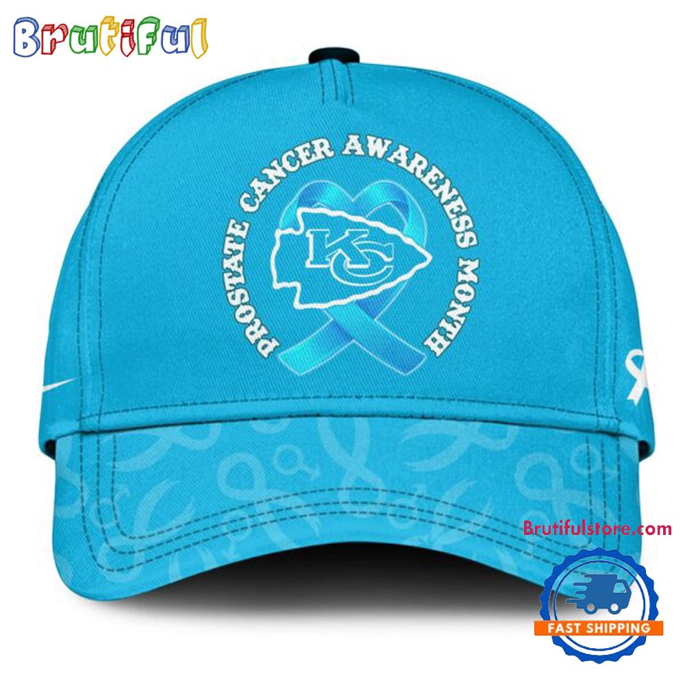 Sportswearmerch Kansas City Chiefs NFL Prostate Cancer Awareness Baseball Cap For Fan