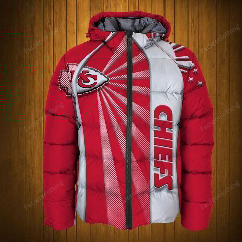 Sportswearmerch Kansas City Chiefs NFL Puffer Jacket Personalized For Fan