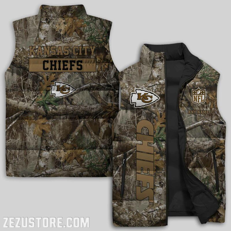 Sportswearmerch Kansas City Chiefs NFL Sleeveless Puffer Jacket For Fans