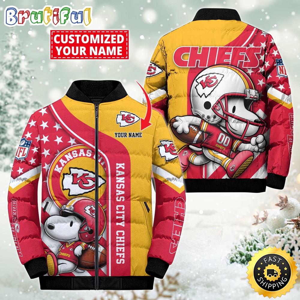 Sportswearmerch Kansas City Chiefs NFL Snooby Puffer Jacket For Fan