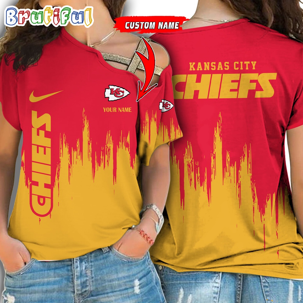 Sportswearmerch Kansas City Chiefs NFL Strapless Sleeve Short For Fan