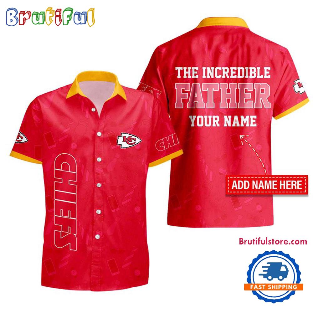 Sportswearmerch Kansas City Chiefs NFL The Increadible Father's Day Personalized Hawaiian Shirt For Fan