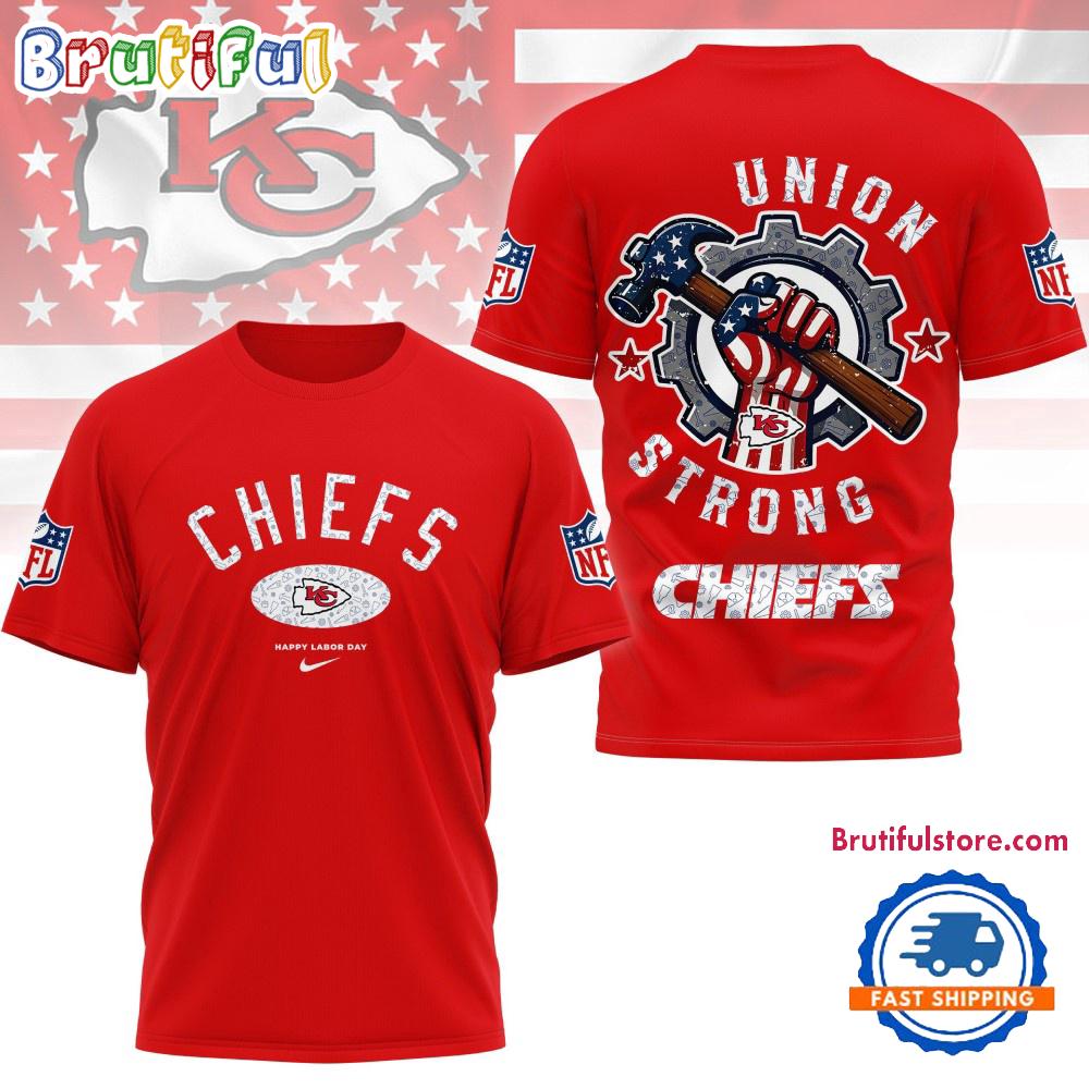 Sportswearmerch Kansas City Chiefs NFL Union Strong Labor Day T-Shirt For Fan