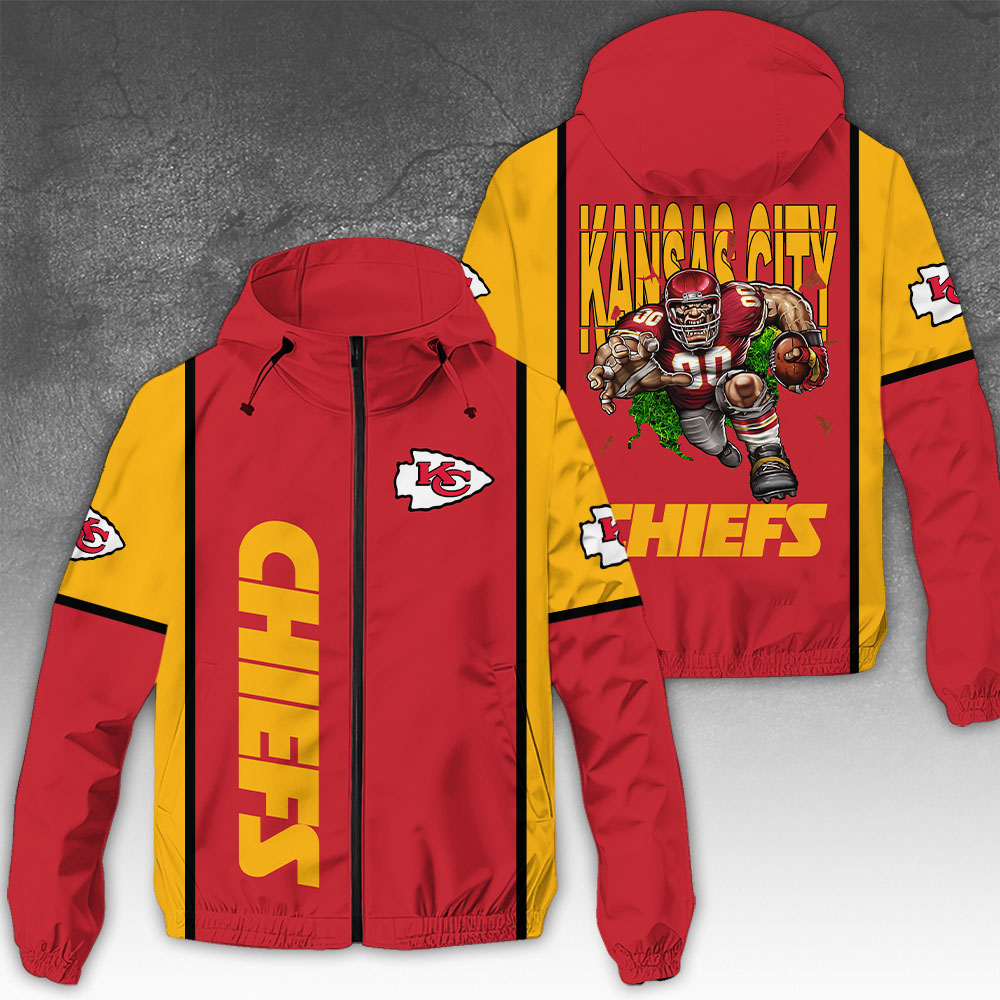 Sportswearmerch Kansas City Chiefs NFL Windbreaker Jacket For Fan