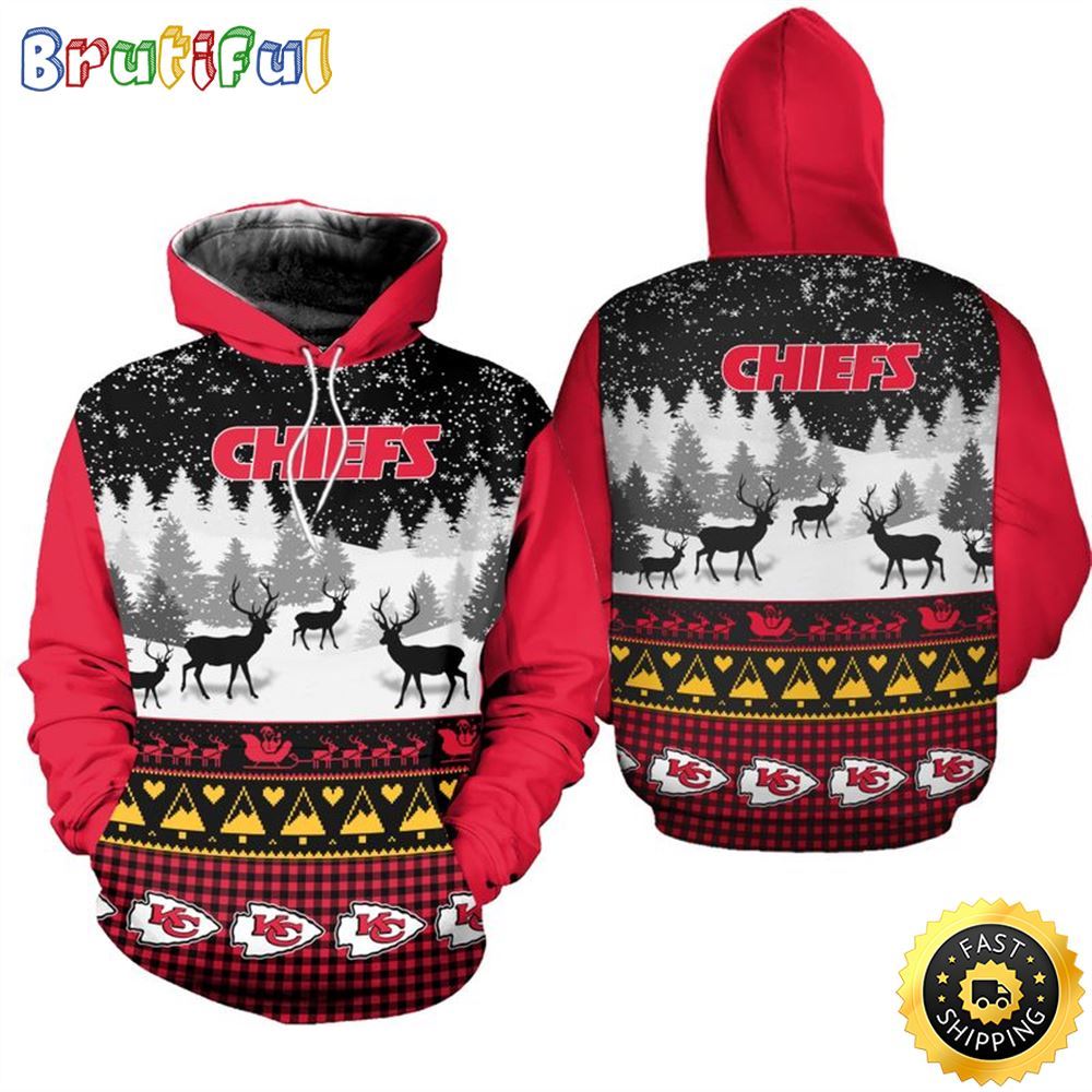 Sportswearmerch Kansas City Chiefs NHL Christmas Hoodie For Fan