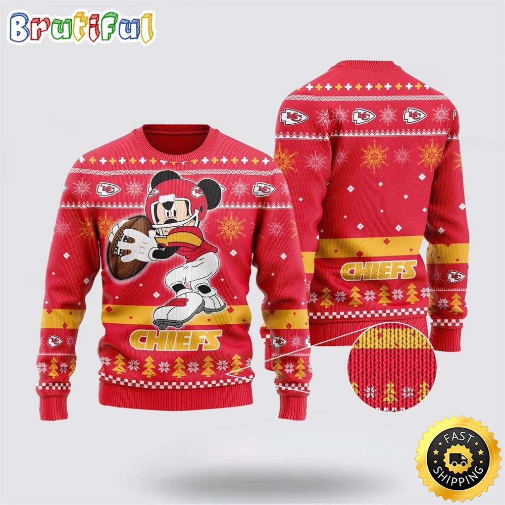 Sportswearmerch Kansas City Chiefs NHL Personalized Christmas Sweater For Fan