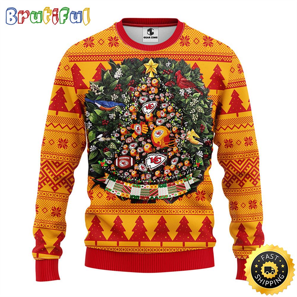 Sportswearmerch Kansas City Chiefs NHL Personalized Christmas Sweater For Fan