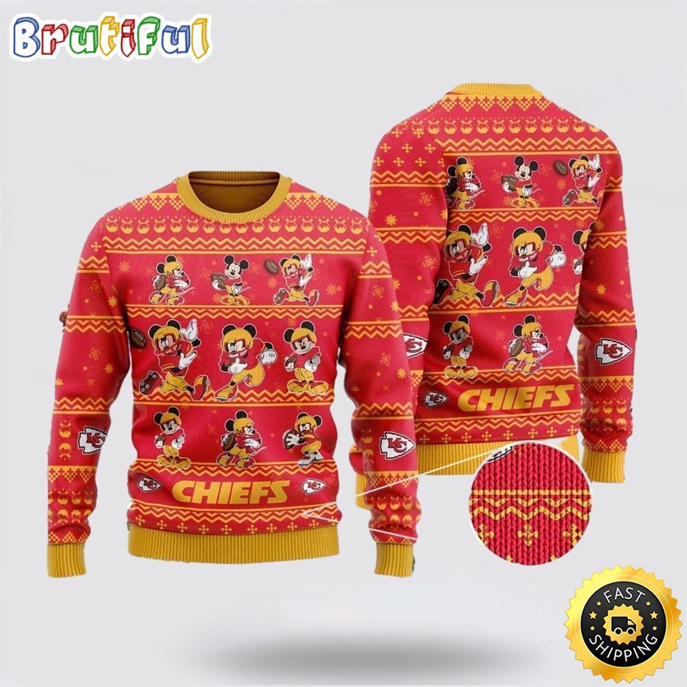 Sportswearmerch Kansas City Chiefs NHL Personalized Christmas Sweater For Fan