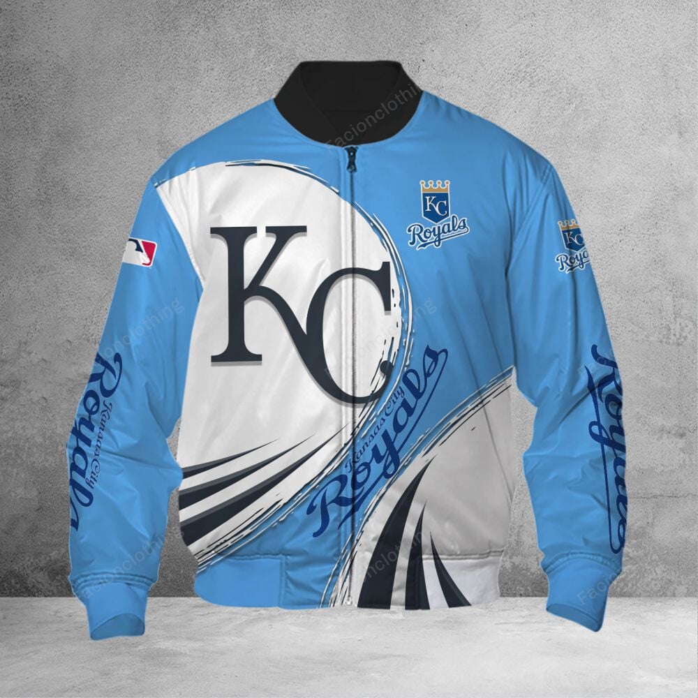 Sportswearmerch Kansas City Royals MLB Personalized Bomber Jacket For Fan