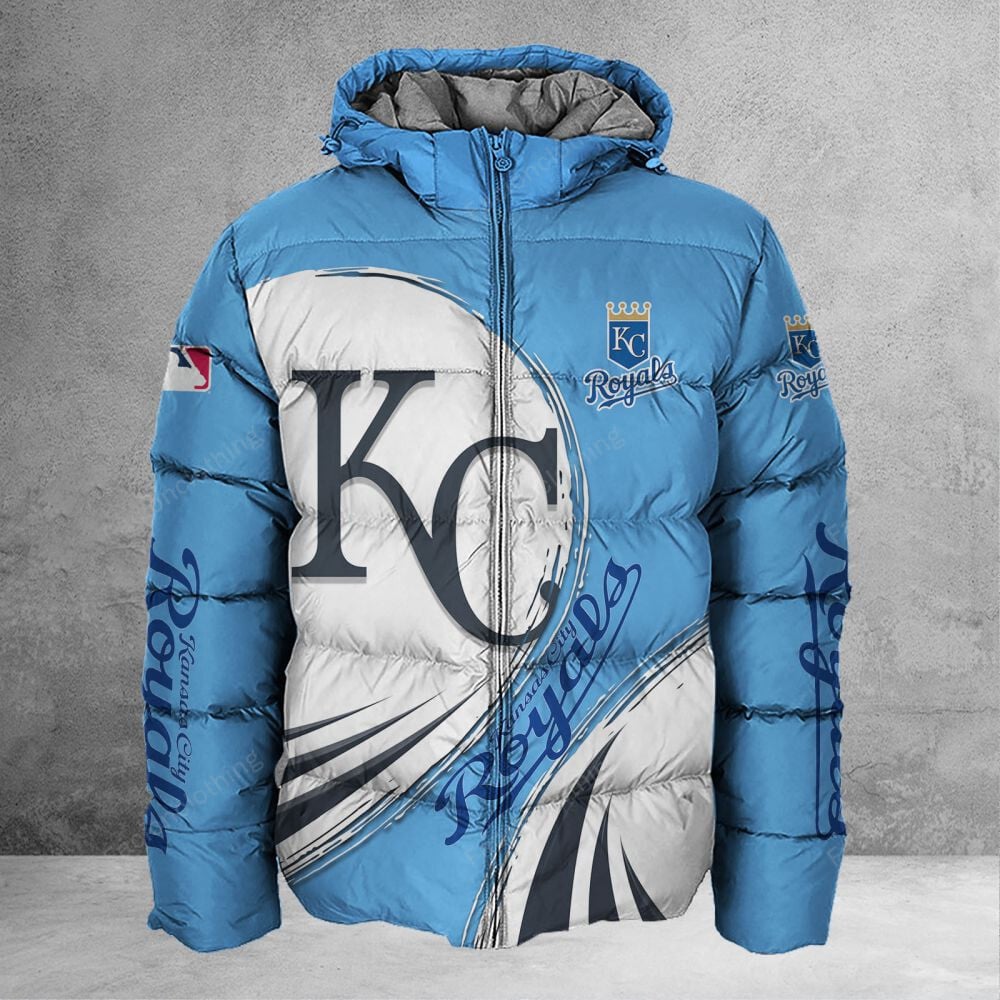 Sportswearmerch Kansas City Royals MLB Personalized Puffer Jacket For Fan