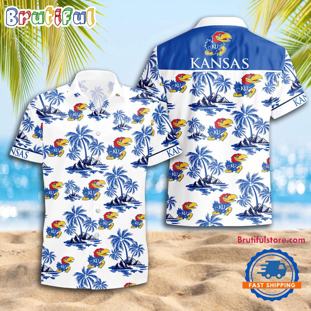 Sportswearmerch Kansas Jayhawks NCAA Summer Personalized Hawaiian Shirt For Fan