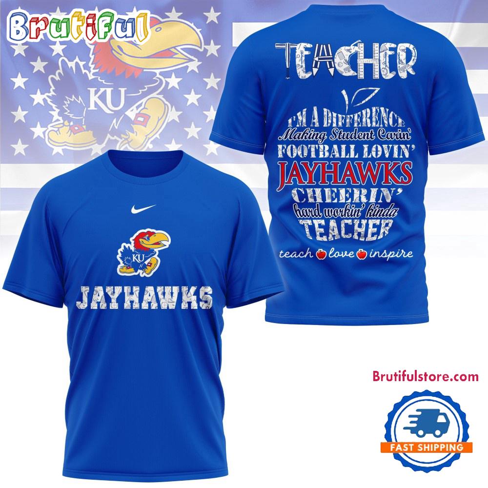 Sportswearmerch Kansas Jayhawks NCAA Teacher Pride T-Shirt For Fan