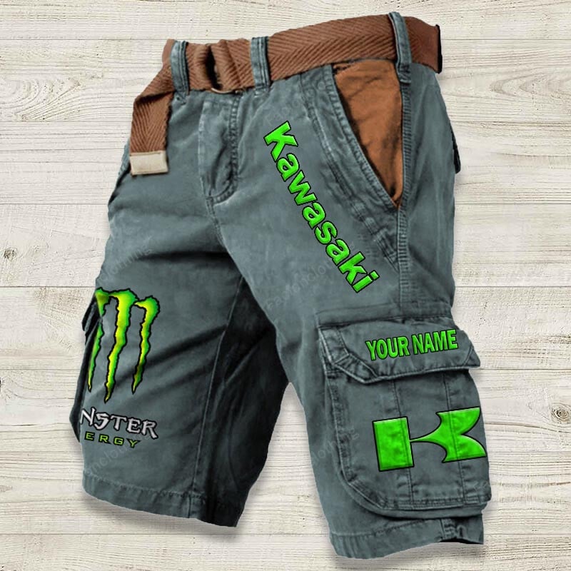 Sportswearmerch Kawasaki Motorcycle Denim Short For Fan