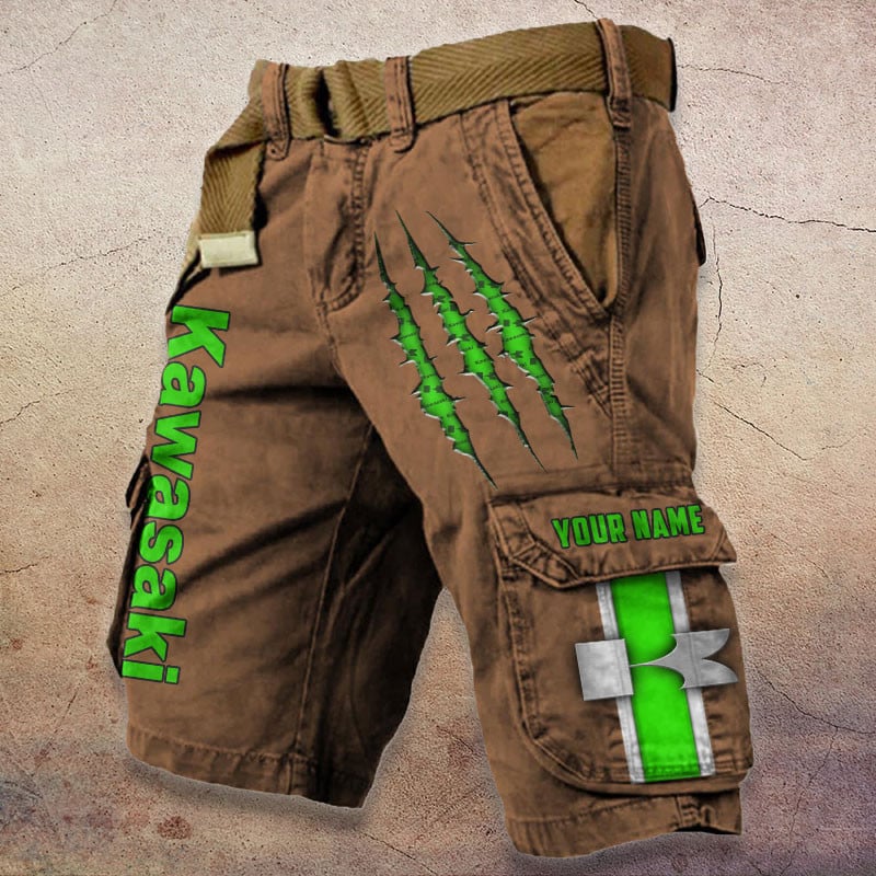 Sportswearmerch Kawasaki Motorcycle Denim Short For Fan