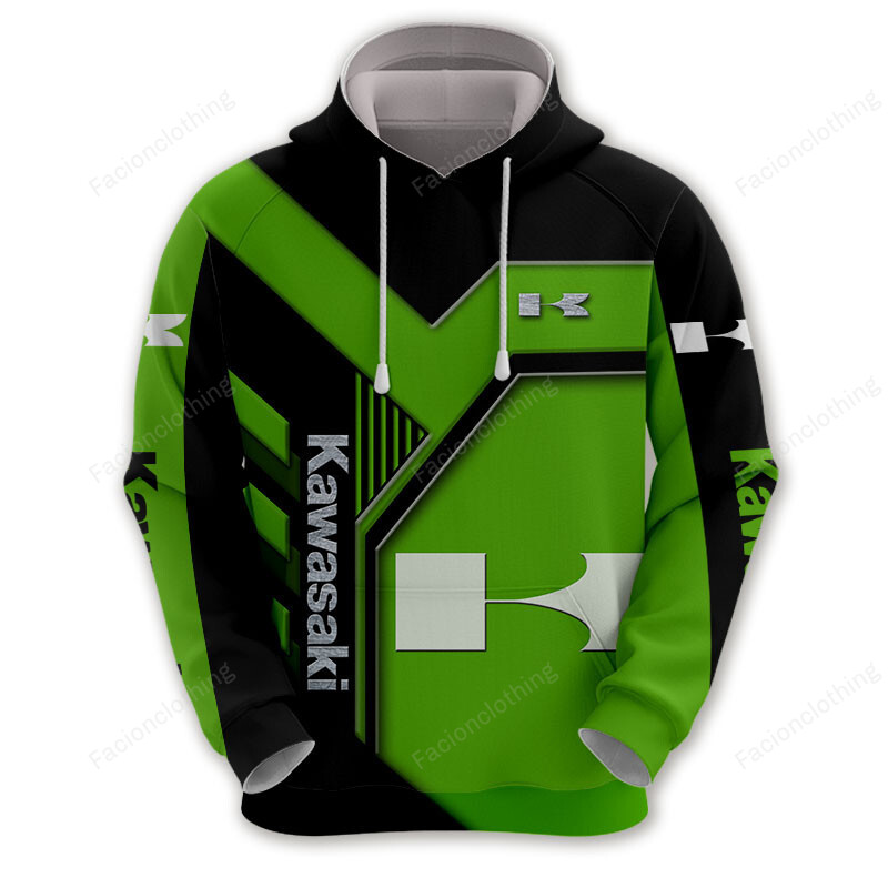 Sportswearmerch Kawasaki Motorcycle Personalized Fashion Hoodie For Fan