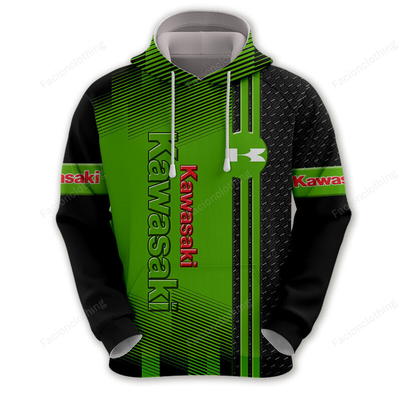 Sportswearmerch Kawasaki Motorcycle Personalized Fashion Hoodie For Fan