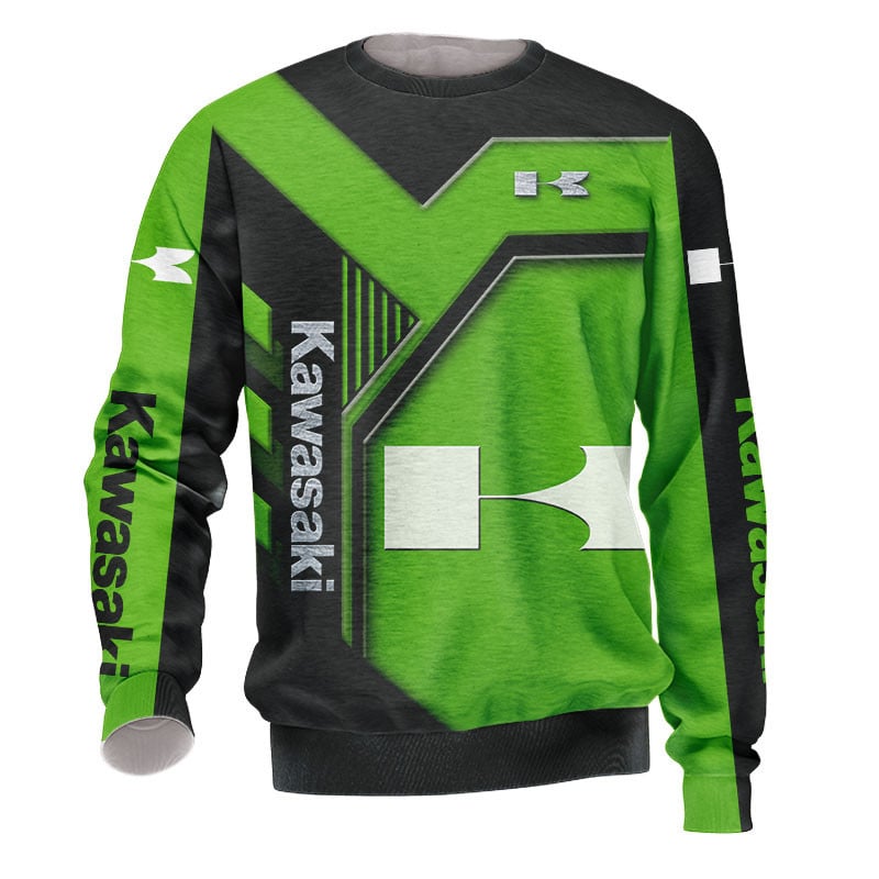 Sportswearmerch Kawasaki Motorcycle Personalized Fashion Sweater For Fan