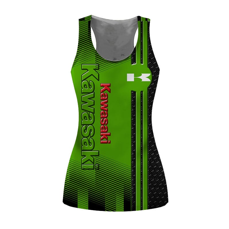Sportswearmerch Kawasaki Motorcycle Personalized Fashion Women Tanktop For Fan
