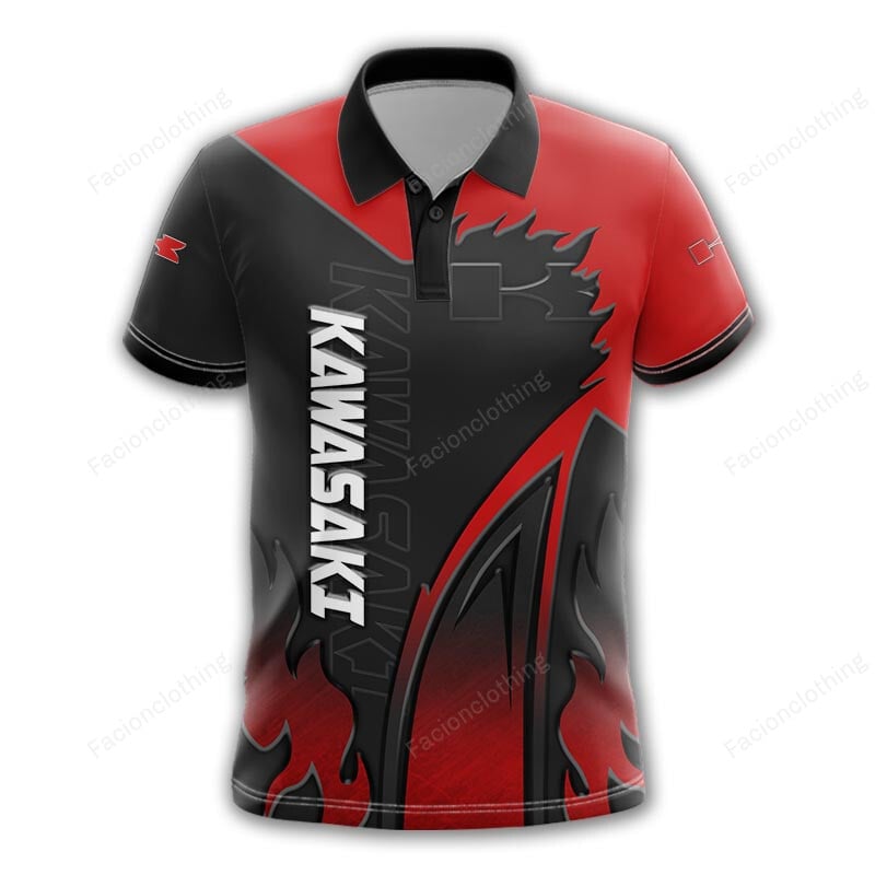 Sportswearmerch Kawasaki Motorcycle Personalized Polo For Fan