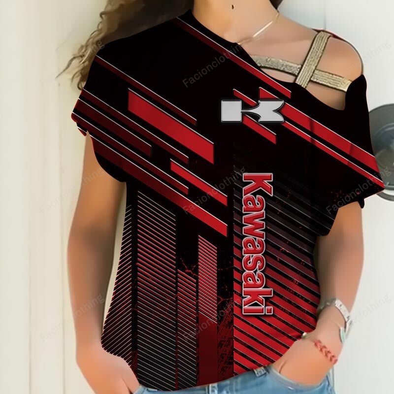 Sportswearmerch Kawasaki Motorcycle Personalized Women Shirt For Fan