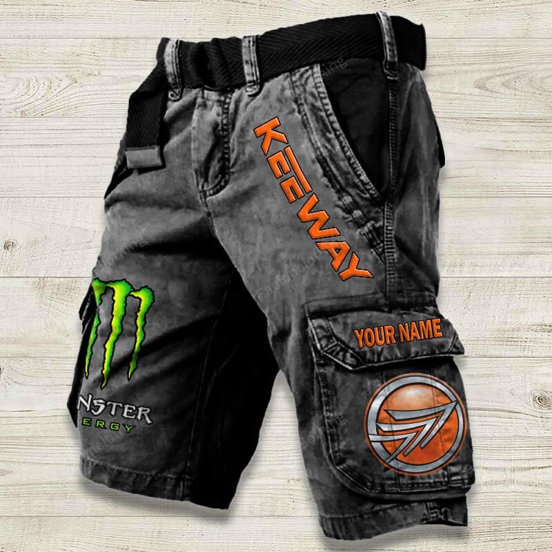 Sportswearmerch Keeway Motorcycle Denim Short For Fan