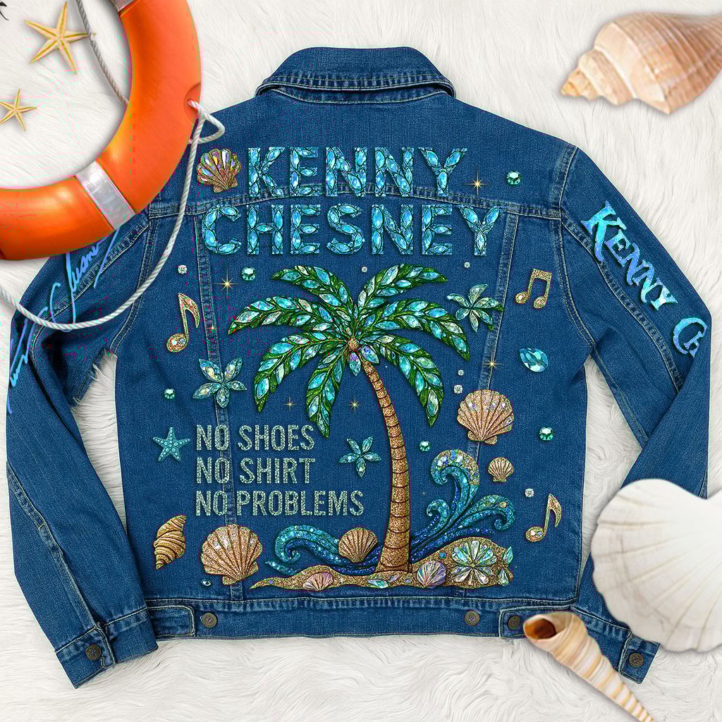 Sportswearmerch Kenny Chesney.  Denim Jacket Gift For Fans