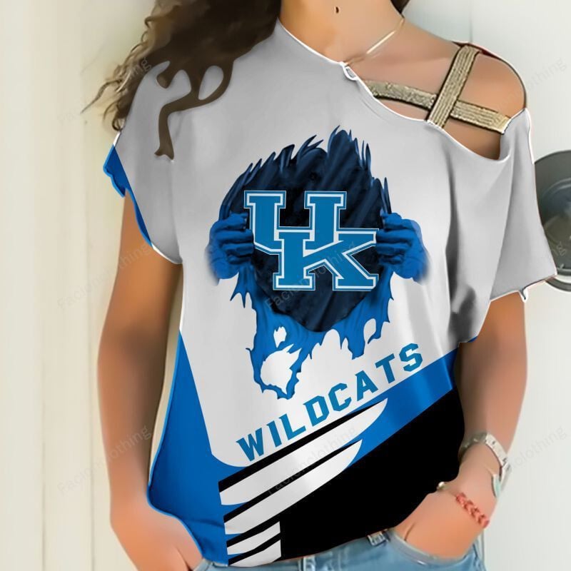 Sportswearmerch Kentucky Wildcats NCAA Personalized Strapless Short Sleeve For Fan