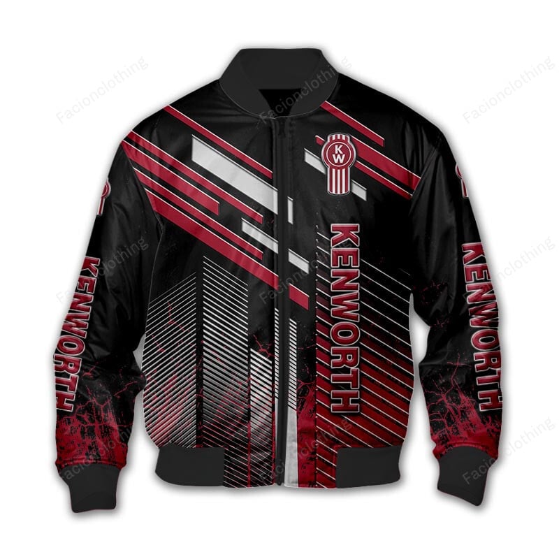 Sportswearmerch Kenworth Truck Personalized Bomber Jacket For Fan