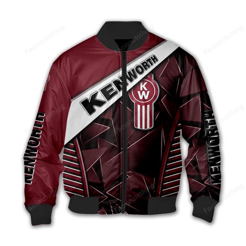 Sportswearmerch Kenworth Truck Personalized Bomber Jacket For Fan