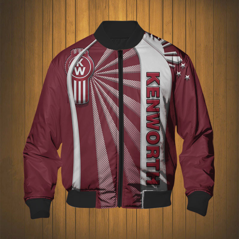 Sportswearmerch Kenworth Truck Personalized Fashion Bomber Jacket For Fan