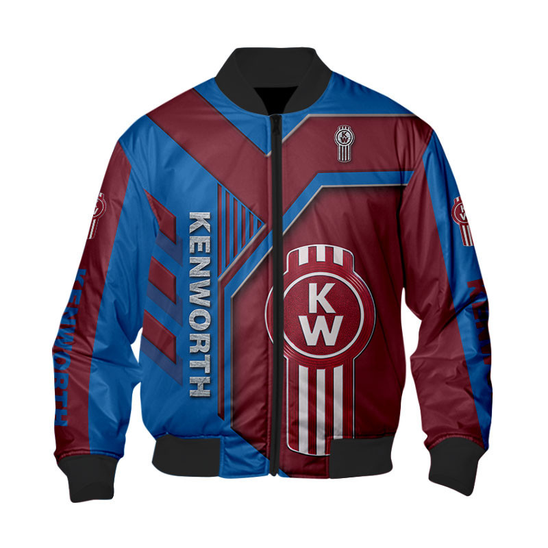 Sportswearmerch Kenworth Truck Personalized Fashion Bomber Jacket For Fan