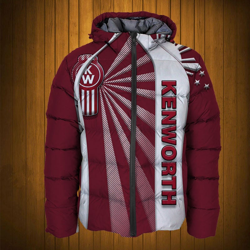 Sportswearmerch Kenworth Truck Personalized Fashion Puffer Jacket For Fan