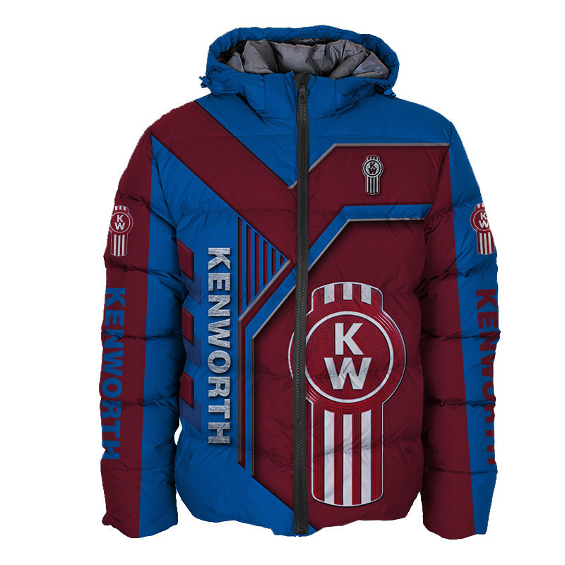 Sportswearmerch Kenworth Truck Personalized Fashion Puffer Jacket For Fan