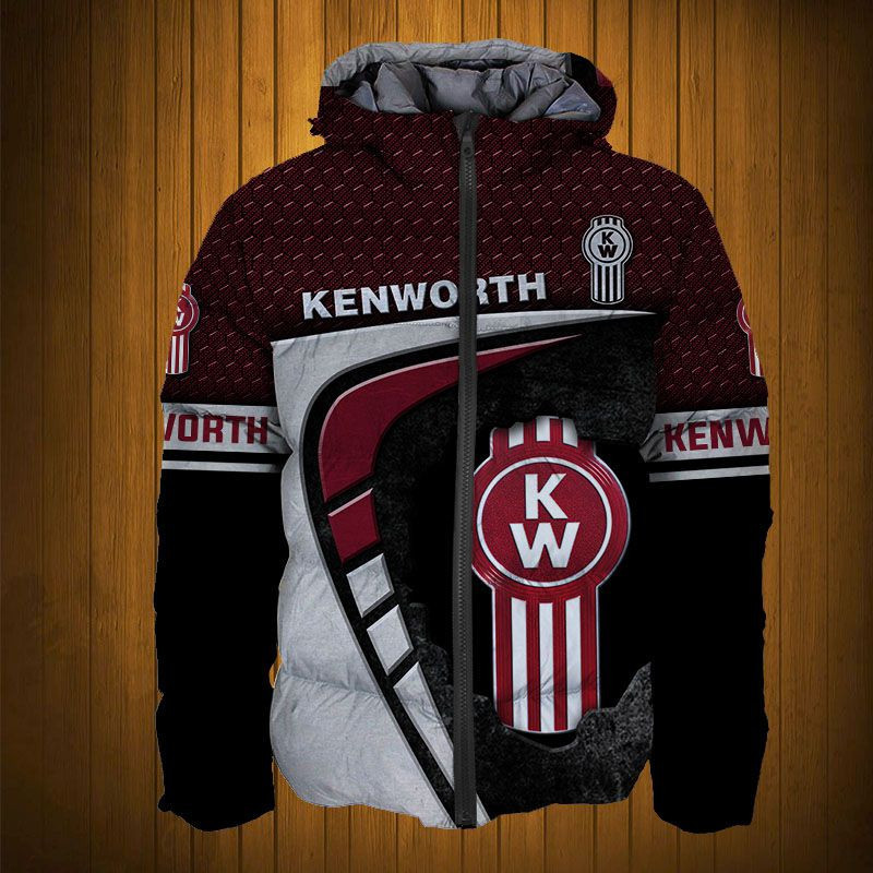 Sportswearmerch Kenworth Truck Personalized Fashion Puffer Jacket For Fan