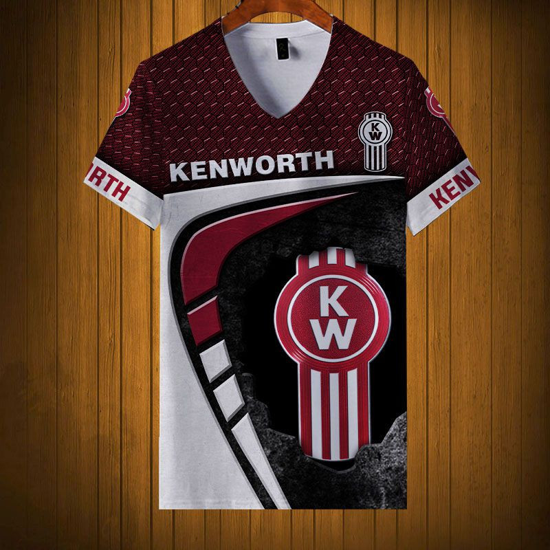 Sportswearmerch Kenworth Truck Personalized Fashion V-neck Women T-shirt For Fan