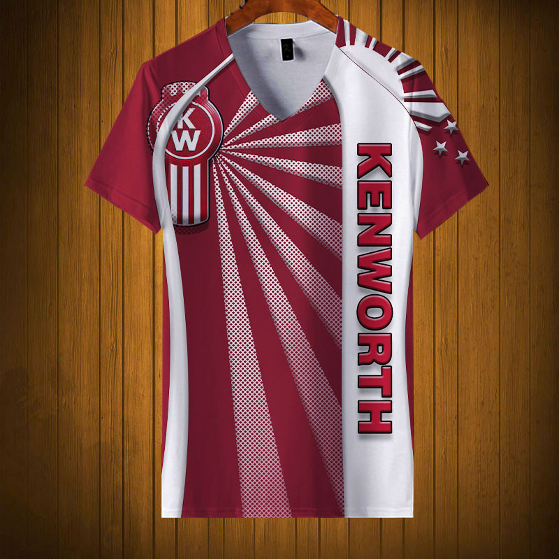 Sportswearmerch Kenworth Truck Personalized Fashion V-neck Women T-shirt For Fan