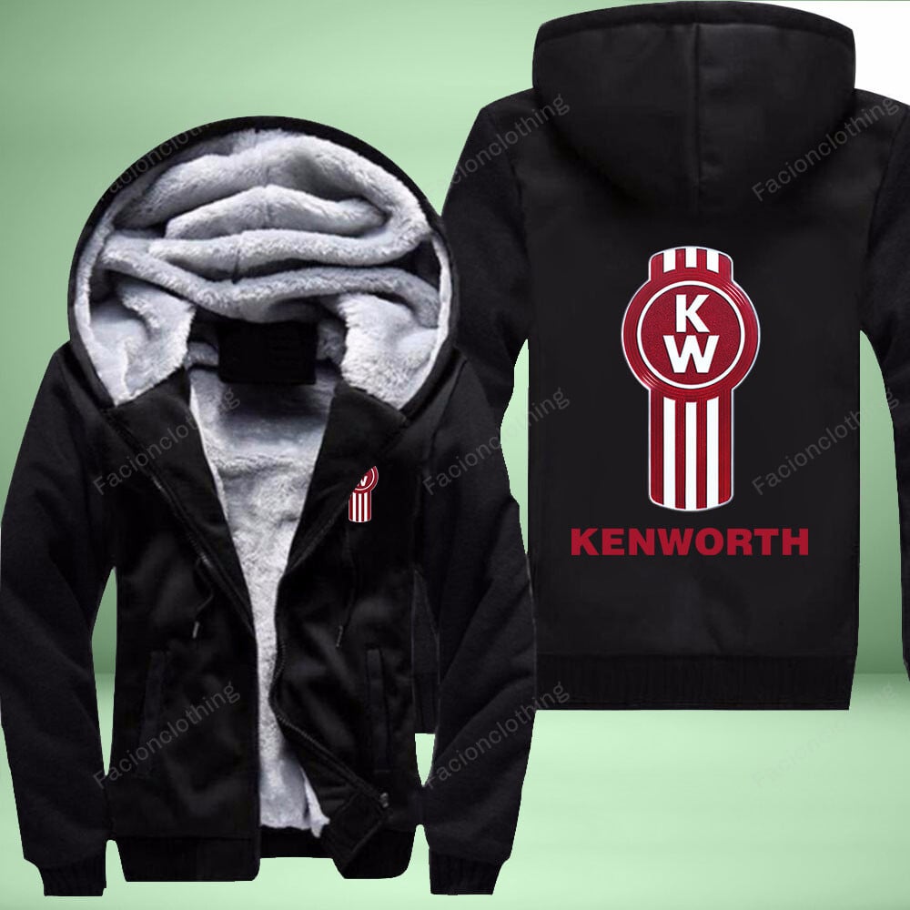 Sportswearmerch Kenworth Truck Personalized Fleece Zip Hoodie Jacket For Fan