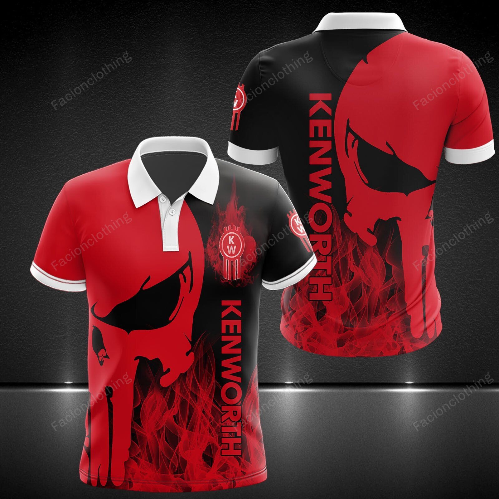 Sportswearmerch Kenworth Truck Personalized Polo Shirt For Fan