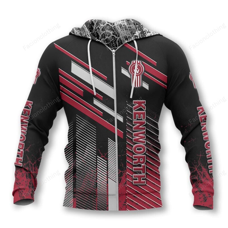 Sportswearmerch Kenworth Truck Personalized Zip Hoodie For Fan