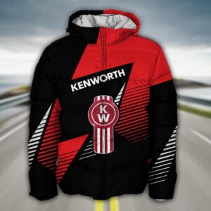 Sportswearmerch Kenworth Truck Puffer Jacket For Fan